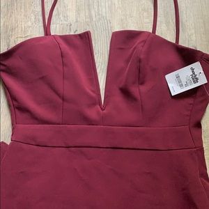 Charlotte Russe Wine Red Sexy Dress